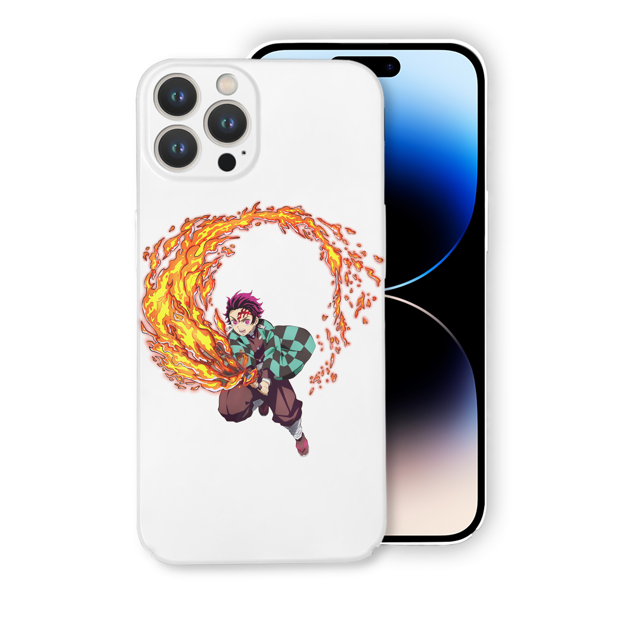 （画像用） 鬼滅の刃 竈門 炭治郎／かまど たんじろう Kamado Tanjirou 【iPhone 14シリーズ対応】ハードケース